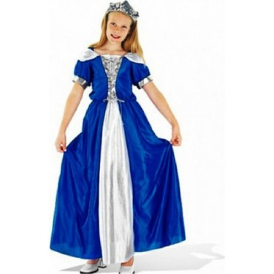 Kız Çocuk Mavi Prenses Kostümü 