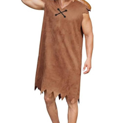 Taş Devri Barney Yetişkin Erkek Kostümü