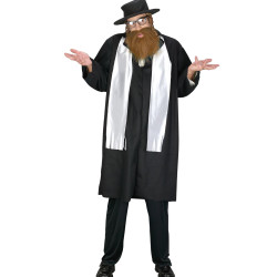 Haham Siyah Erkek Yetişkin Kostümü