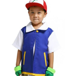 Ash Pokemon Unisex Çocuk Kostümü 