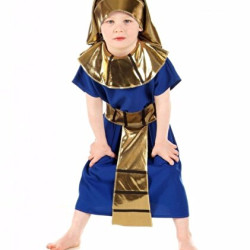 Erkek Çocuk Mavi Mısırlı Kostümü 