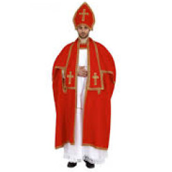 Kırmızı Papa Kostümü Yetişkin 