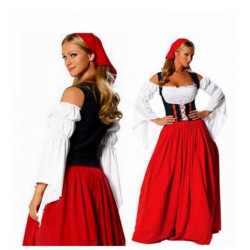  Bayerische Yetişkin Kadın Kostümü | Alman Köylü Dirndl Elbisesi