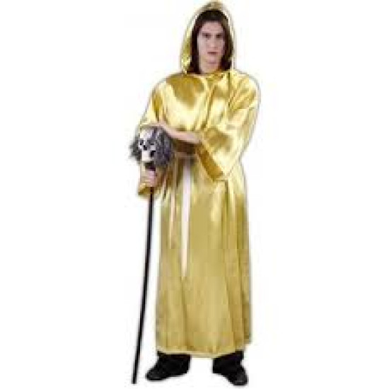  Azrail Yetişkin Kostümü Altın Sarısı 